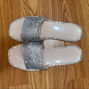 Shiny sandals